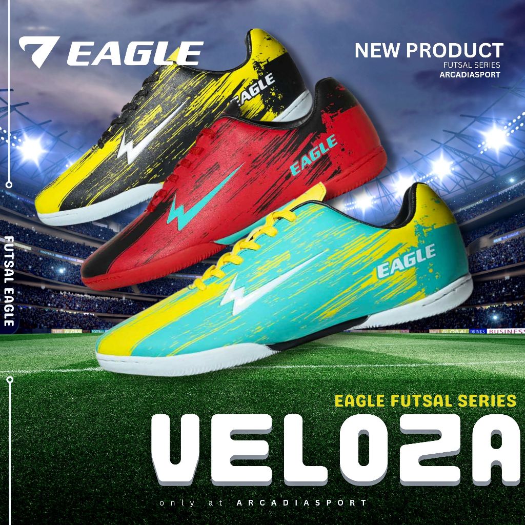 EAGLE VELOZA FUTSAL FOOTBALL SHOES ARCADIA SPORT SHOES BANDUNG