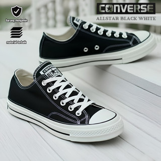 Sepatu Converse All Star Low Black White Pria Wanita Sepatu Sekolah Hitam Sneaker Kets Nb Murah Terbaru