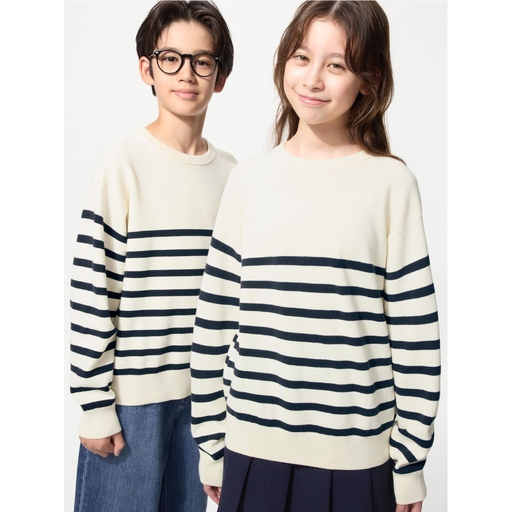 KIDS UNIQLO Milano Rib เสื้อกันหนาวซักได้