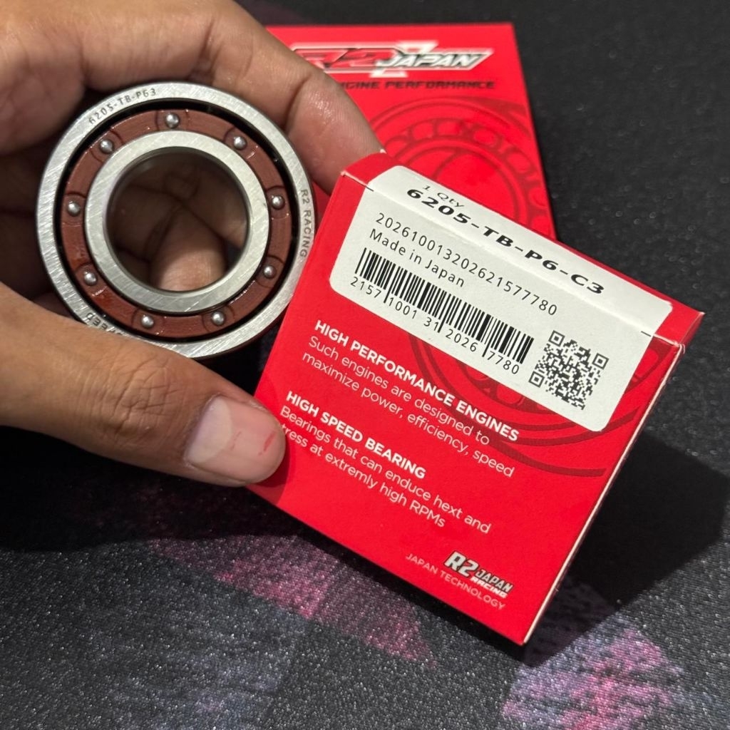BEARING 6205 TB P6 C3 AS KRUK FIZ R JUPITER Z VEGA R CRYPTON SATRIA ความเร็วสูงเซรามิคต้นฉบับ R2 ญี่