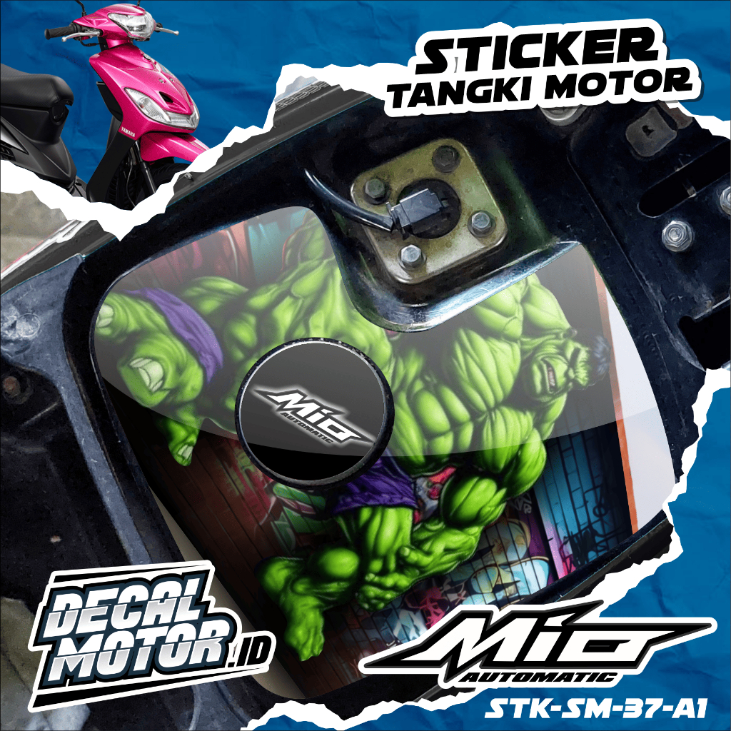 Yamaha Mio Sporty 2003-2008 Green Titan Full Color Motorcycle Decal สติ๊กเกอร์ถังแก๊ส-เท่และน่าสนใจ 