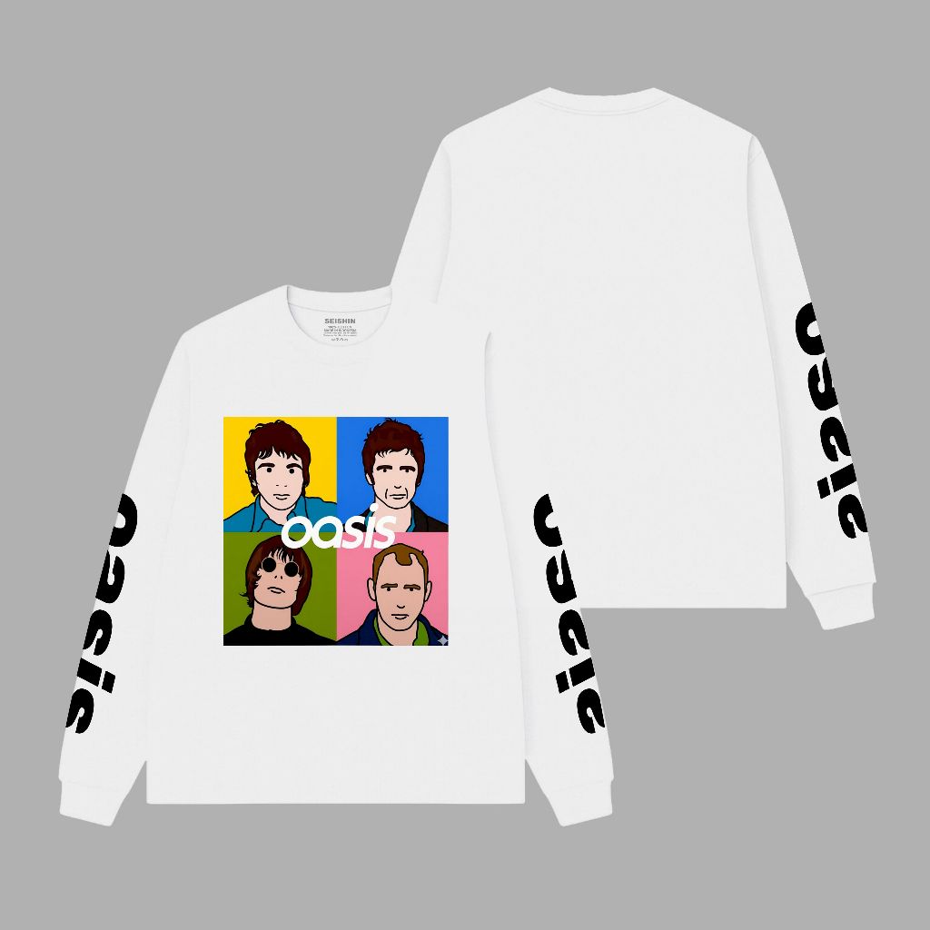 Seisin เสื้อยืดแขนยาว Rib Oasis box เสื้อยืดเพลงแขนยาว unisex