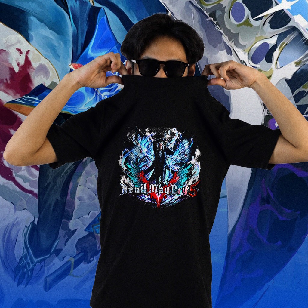 เสื้อยืด Devil May Cry VOGIL - เสื้อ EPISONTRUMNEX Distro แขนสั้น หวีสีดํา 24s