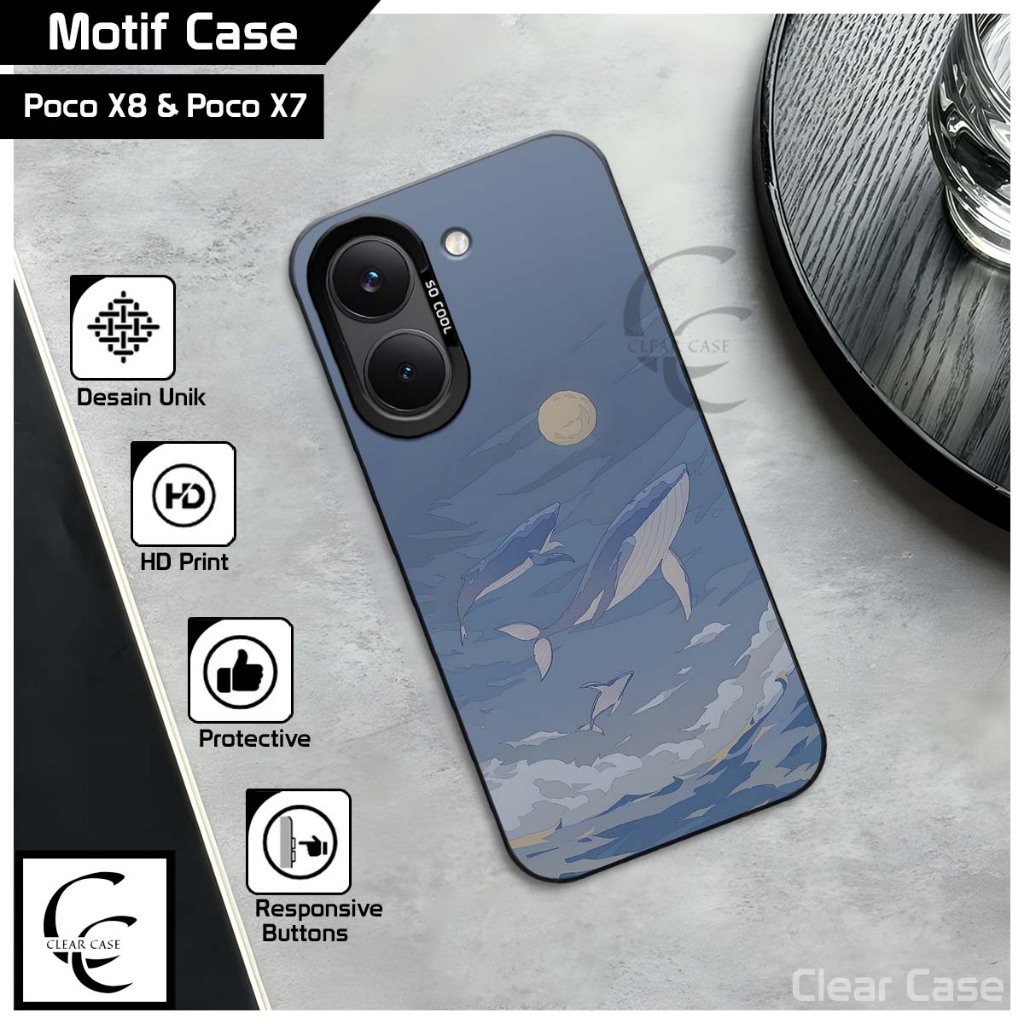 So Cool Softcase Poco X8 Pro & X8 Pro Max 5G | Poco X7 & X7 Pro 5G ล่าสุด IMD Hologram HD พิมพ์เคสโท