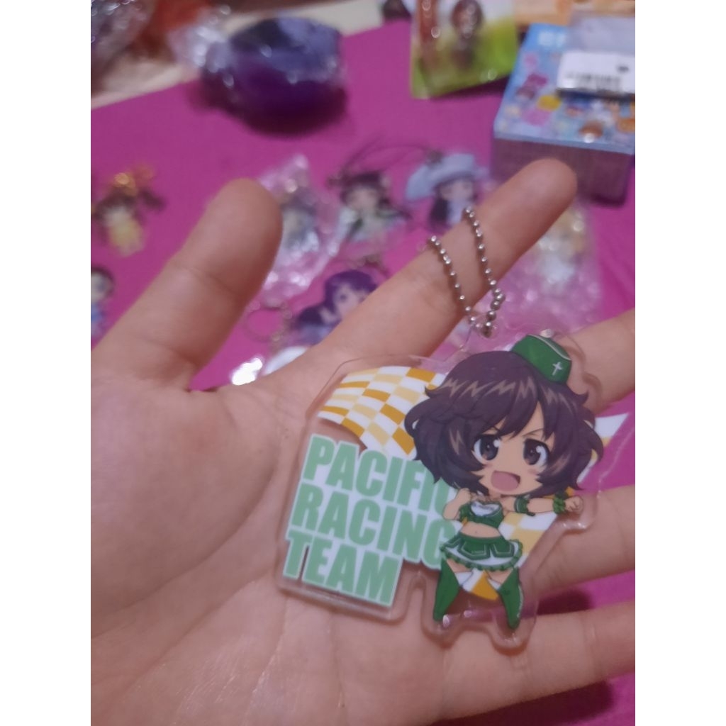 Girl und panzer final chapter x ทีมแข่งแปซิฟิค พวงกุญแจอะคริลิค ยูกิรา akayama