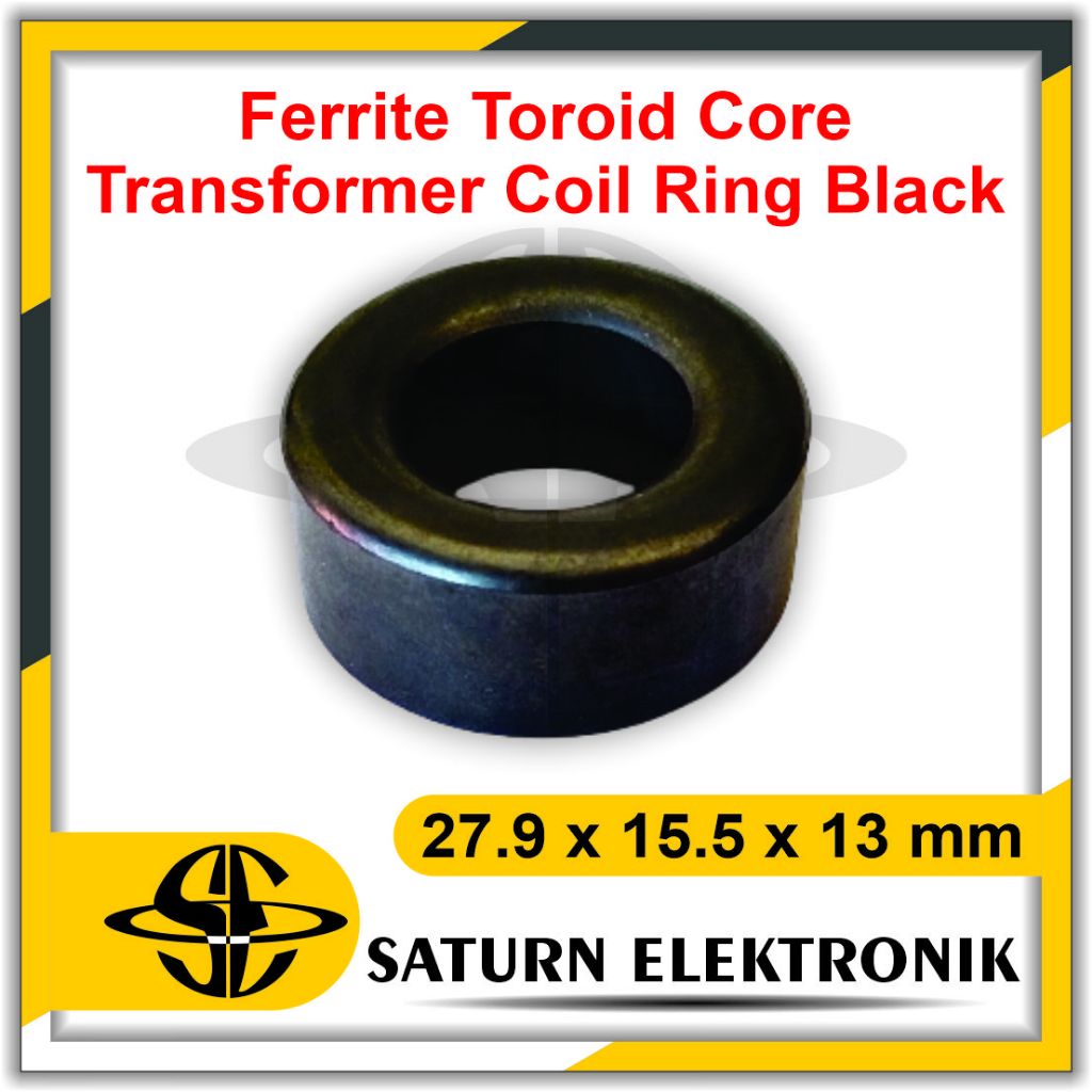 Black Ferrite Core Round Ferrite Toroid Inductor เส้นผ่านศูนย์กลาง 27.9 มม