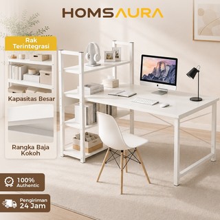 Homsaura Meja Belajar Kayu Set Kursi/Meja komputer/Meja Kerja/Meja Laptop/Minimalis/Murah
