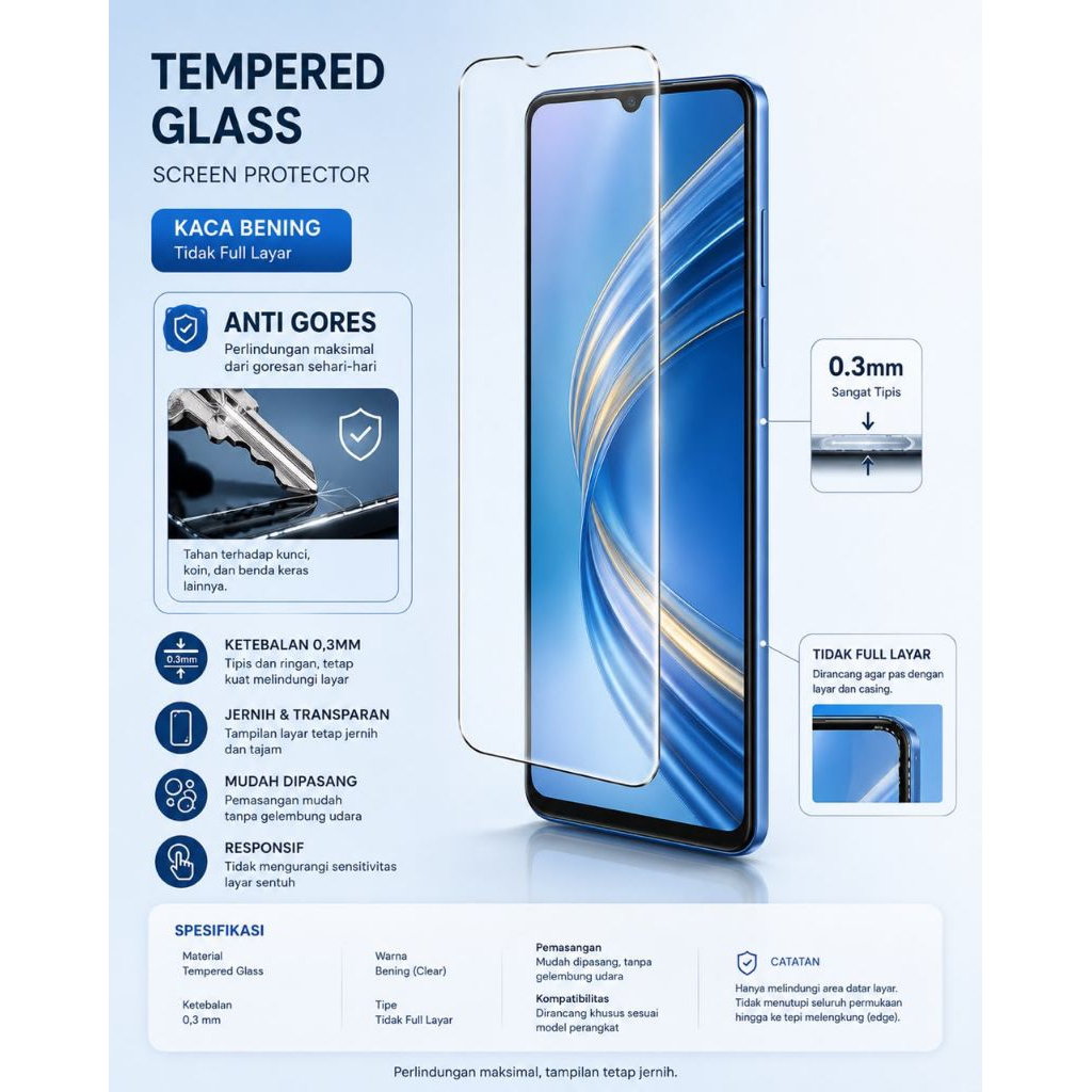 SAMSUNG Anti-Scratch แก้วใสสําหรับSamsung J2 J3 J4 J4+ J5 J6 J6+ J7 J710 J7+ PRO PRIME A01 M01 A02 M
