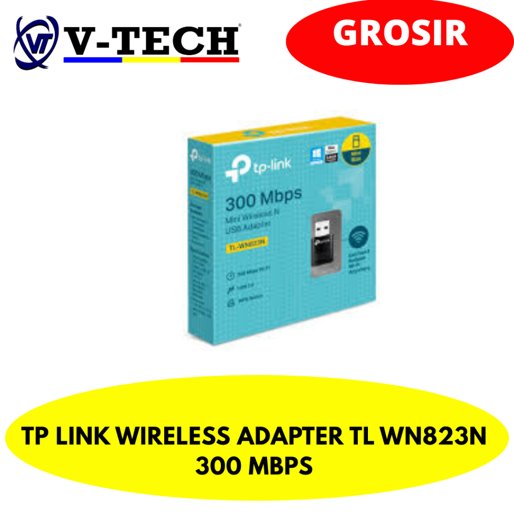 อะแดปเตอร์ไร้สาย TP LINK TL WN823N 300 MBPS