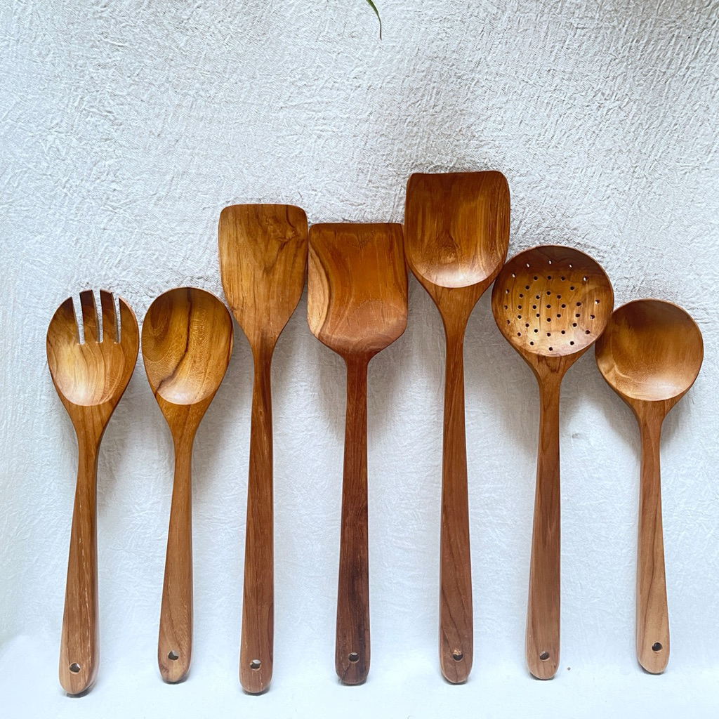 TEAK WOOD Spatula | Teak wood spatula | ตะหลิวไม้