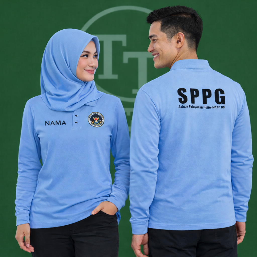 BGN เอสพีพีจี เสื้อยืดคอปกแขนยาวคุณภาพ ไม่จํากัดเพศ สําหรับผู้ชายและผู้หญิง