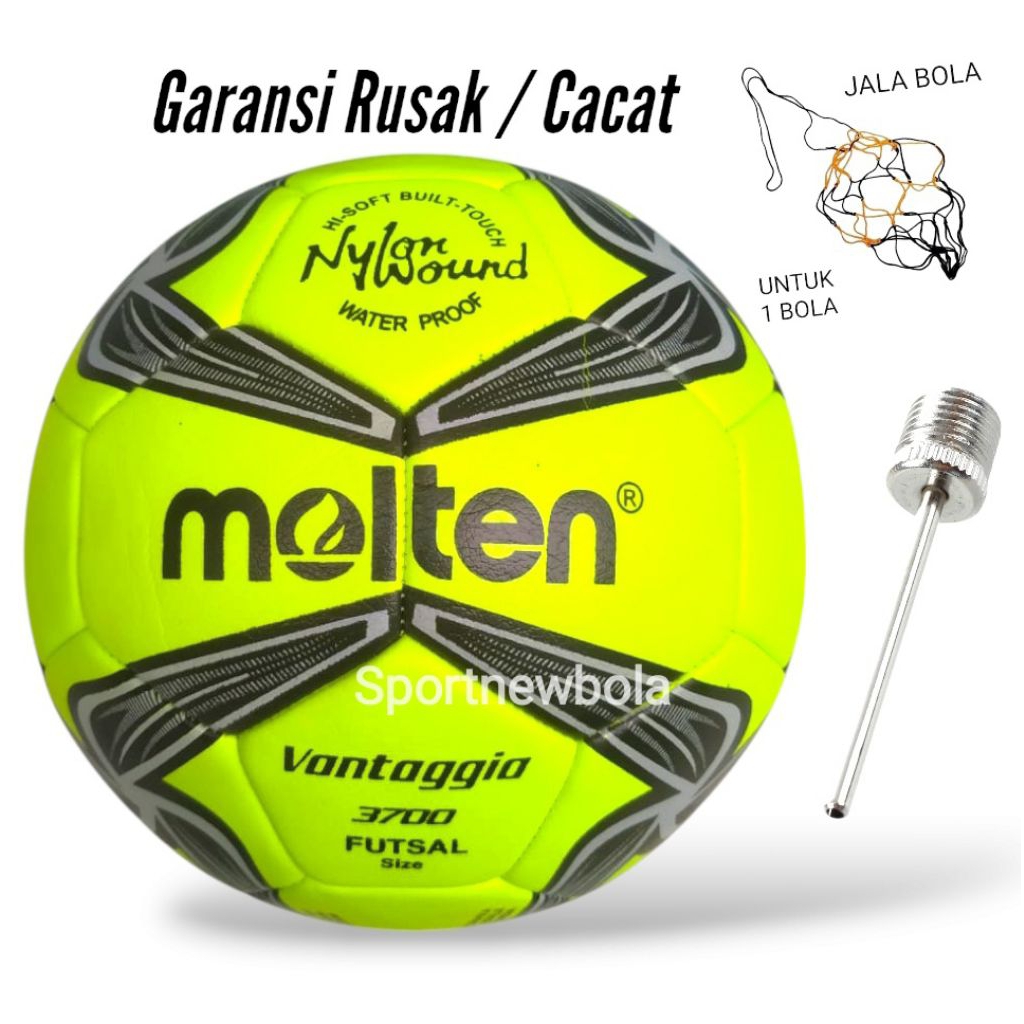 MOLTEN VANTAGIO Futsal Ball Bonus Net Valve Futsal Ball ขนาด 4 Original Futsal Ball