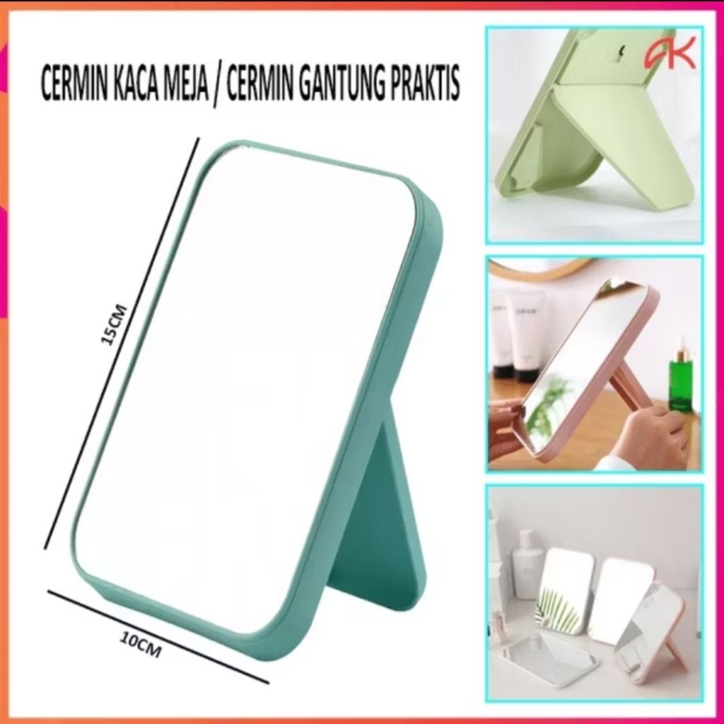 !! กระจกแต่งหน้ากระจกพับทรงสี่เหลี่ยม MakeUp Mirror Beauty Mirror - PORTABLE SQUARE FOLDING MIRROR /