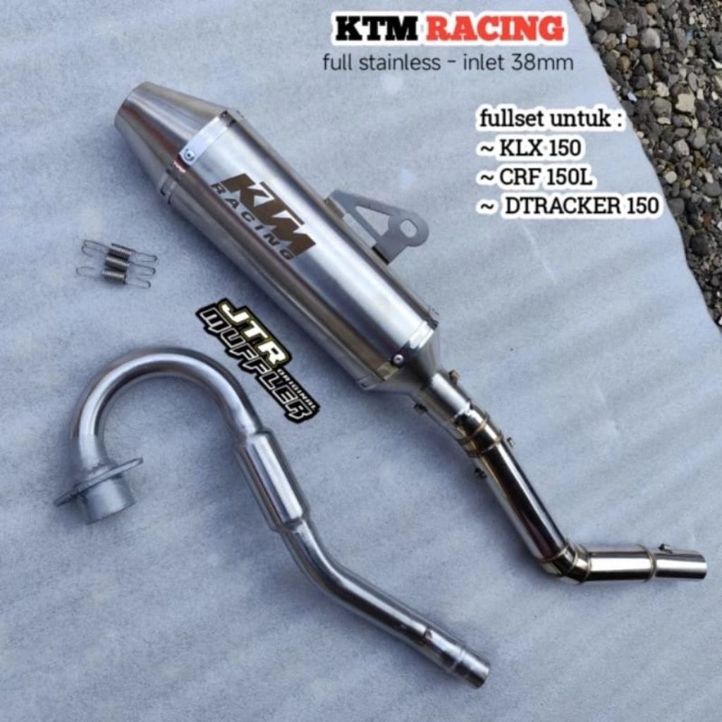 KTM RACING ไอเสีย 51 มม.เปิดสําหรับ xtz 125/xre 190/NXR 150/NXR 160/Dtm 150/160/msx 125/xr 200/150/ 