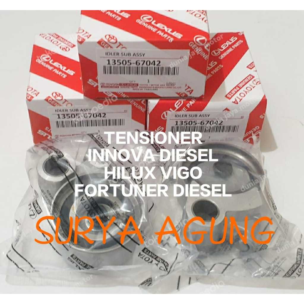 PULLY TENSIONER TIMING BELT TOYOTA INNOVA DIESEL / HILUX / FORTUNER DIESEL 1KD/2KD นําเข้าต้นฉบับพร้