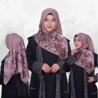 ผ้าคลุมศีรษะทรงสี่เหลี่ยม voile พรีเมี่ยม ฮิญาบทรงสี่เหลี่ยม…