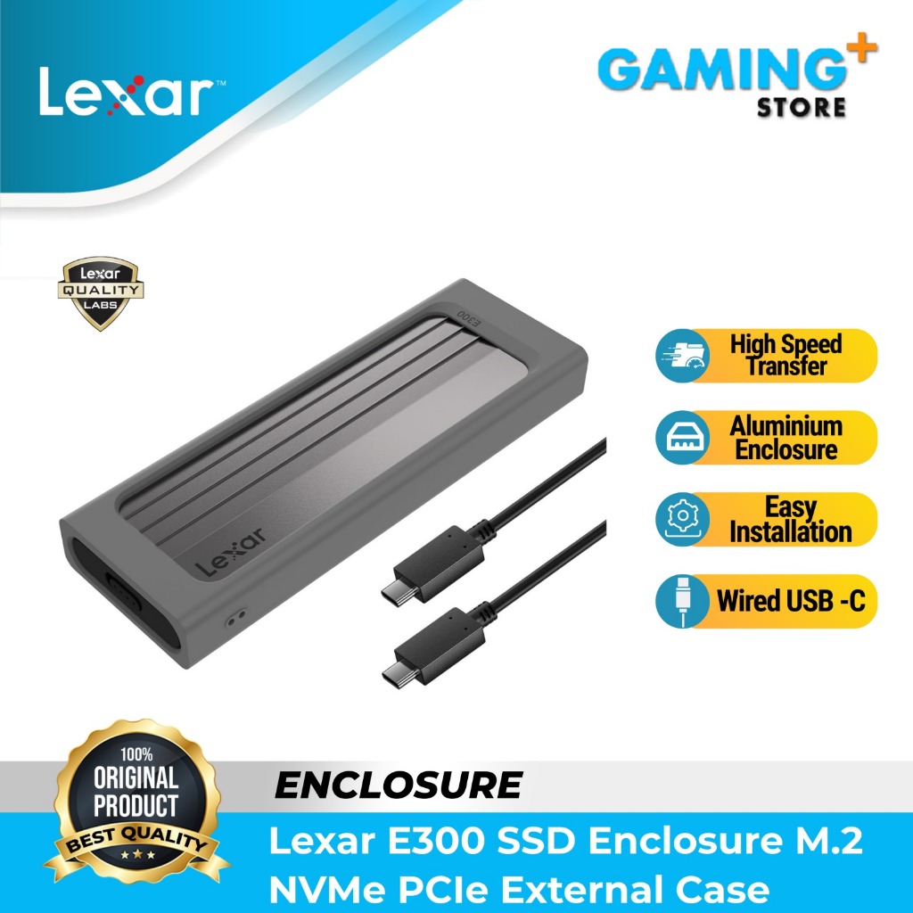 Lexar E300 M.2 SSD กล่องใส่ความเข้ากันได้ M.2