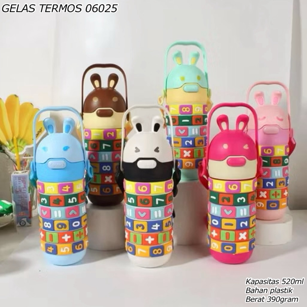 TERMOS THERMOS GLASS 06025 520ML || กระติกน้ําร้อนขวดน้ําดื่ม || TUMBLR AESSETIC || HOT & COLD THERM