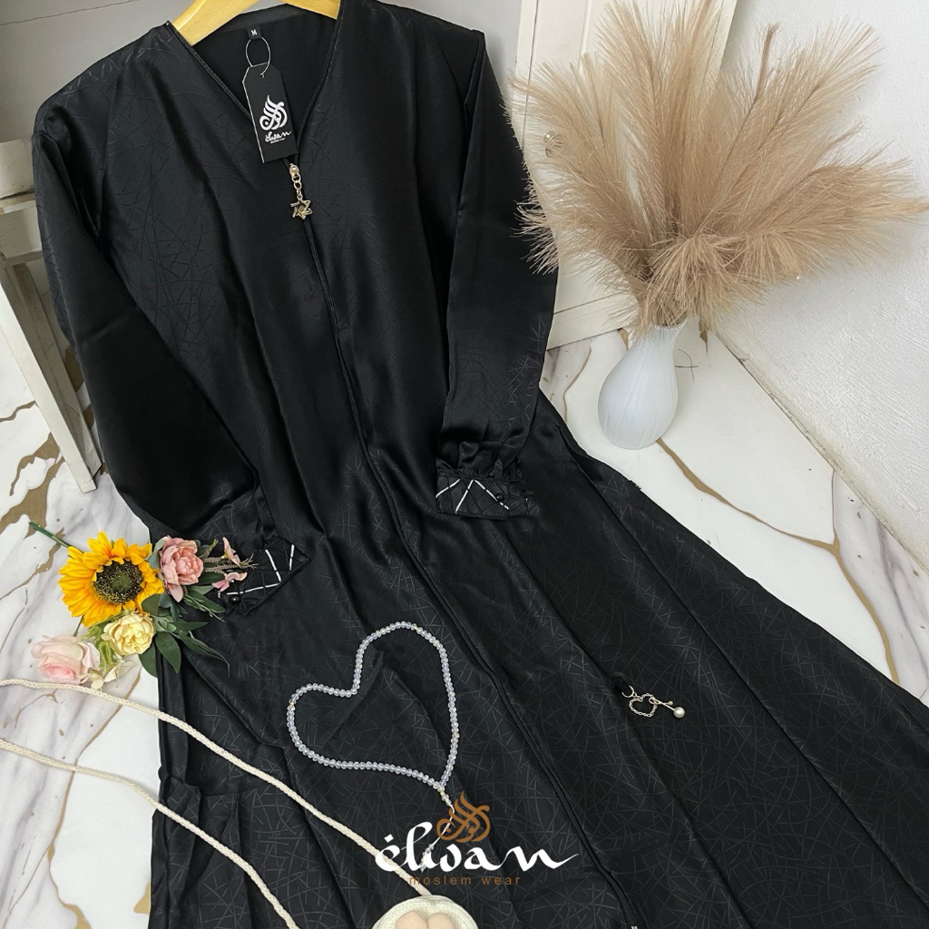 ABAYA ORIGINAL PLAIN FURSAN EMBOSED