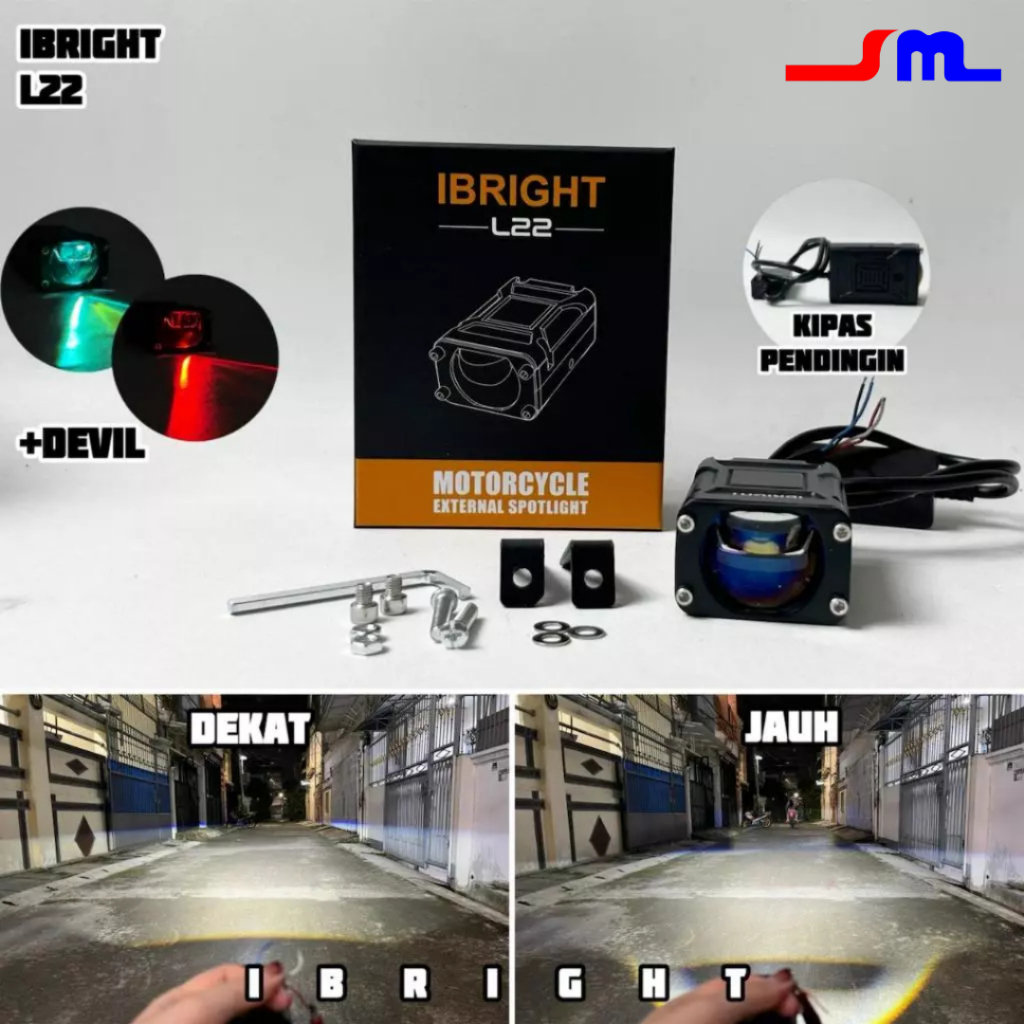 IBRIGHT L22 - Flash Light Led Blue Lens