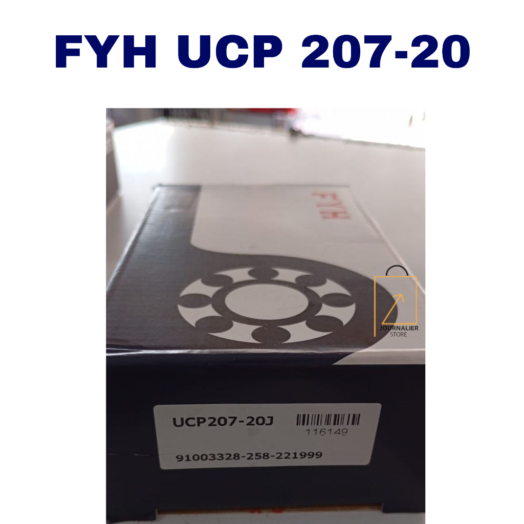 หมอนบล็อก UCP 207-20 FYH เส้นผ่านศูนย์กลาง As 31.75 มม. UC207-20 + P207 เดิม