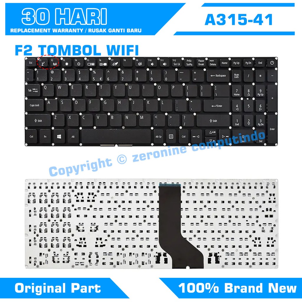 คีย์บอร์ด Acer Aspire 3 A315-21 A315-41 A315-31 A315-51 A315-53