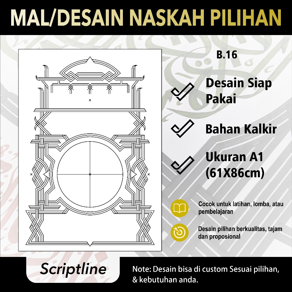 Selected Manscript Study Mall A1 Tracing Paper