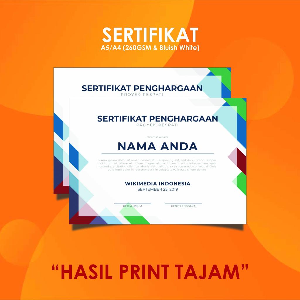 [CUSTOM] PRINT A4 & A5 SIZE CERTIFICATES