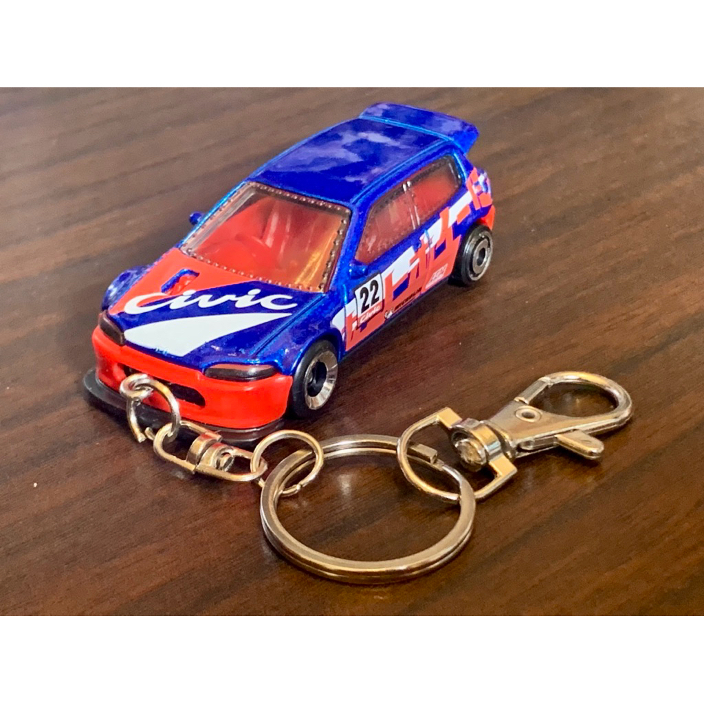GANTUNGAN พวงกุญแจ Hot Wheels Honda Civic Custom Hotwheels พวงกุญแจแบบกําหนดเอง