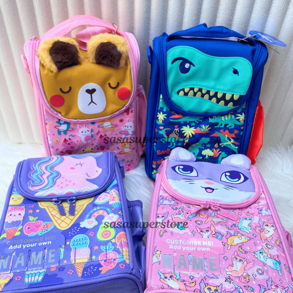 ซาซ่า เบบี๋ | (MANY MOTIFS) SCHOOL BAG SMIGL GIGGLE SERIES BOY GIRL LUNCH BAG IMPORTED PREMIUM DINNE