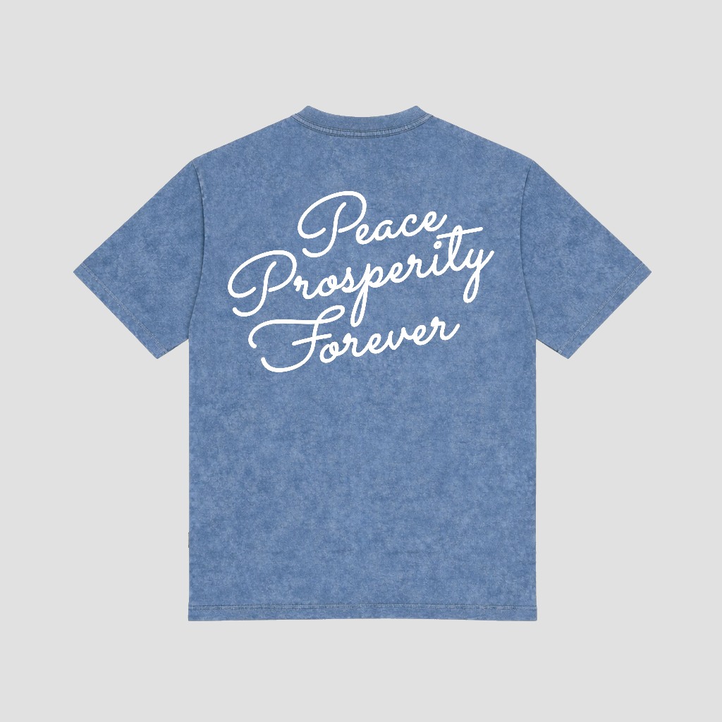 EMEFDI TSHIRT OVERSIZE WASHED BLUE รหัส SAIKO - COTTON TSHIRT OVERSIZE