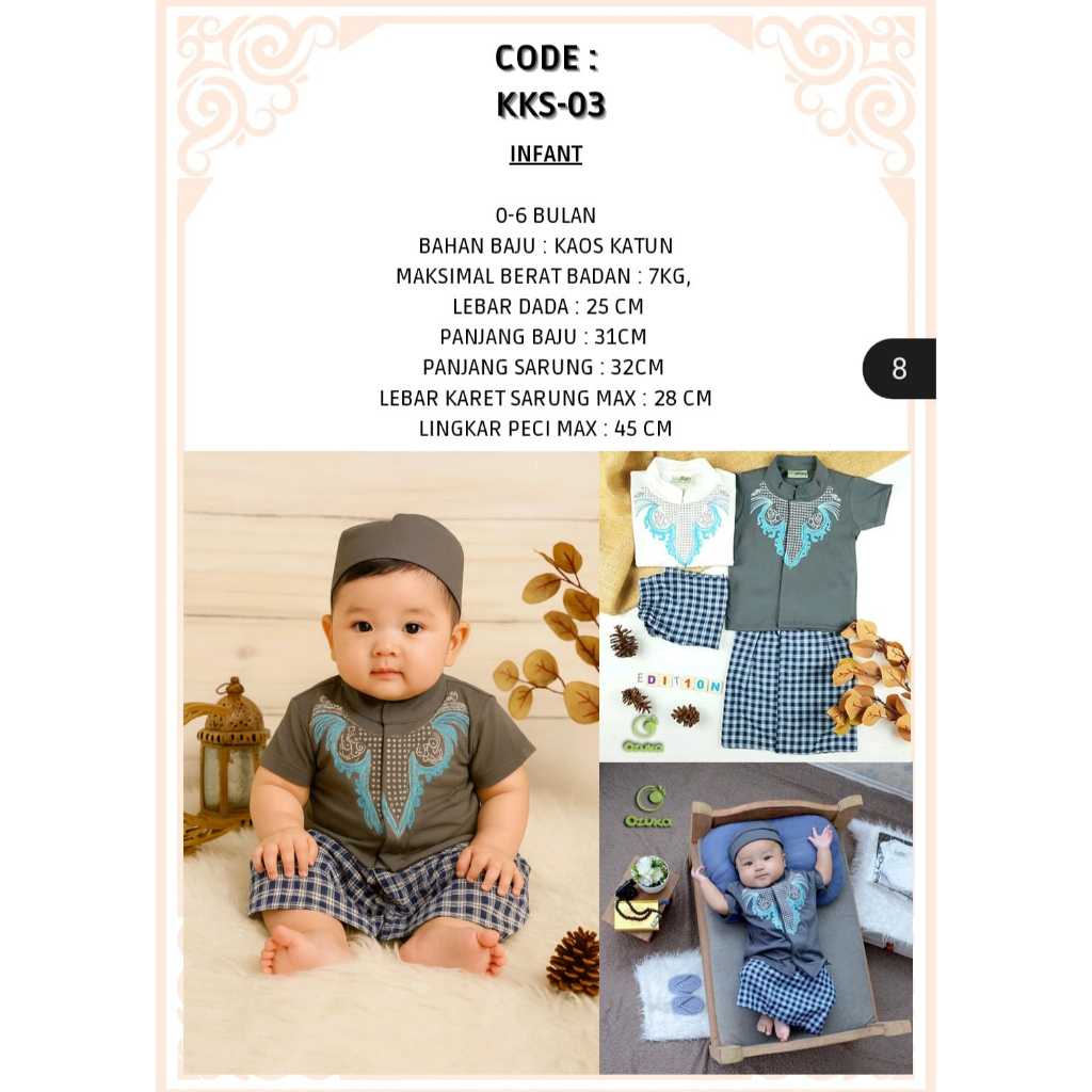 OZUKA BABY KOKO CLOTHES + SARUNG + PECI