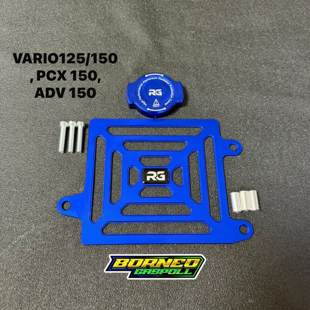 RG RADIATOR COVER PACKAGE + PCX 150 VARIO 150 ADV 150 RADIATOR COVER RG ORIGINAL BLUE