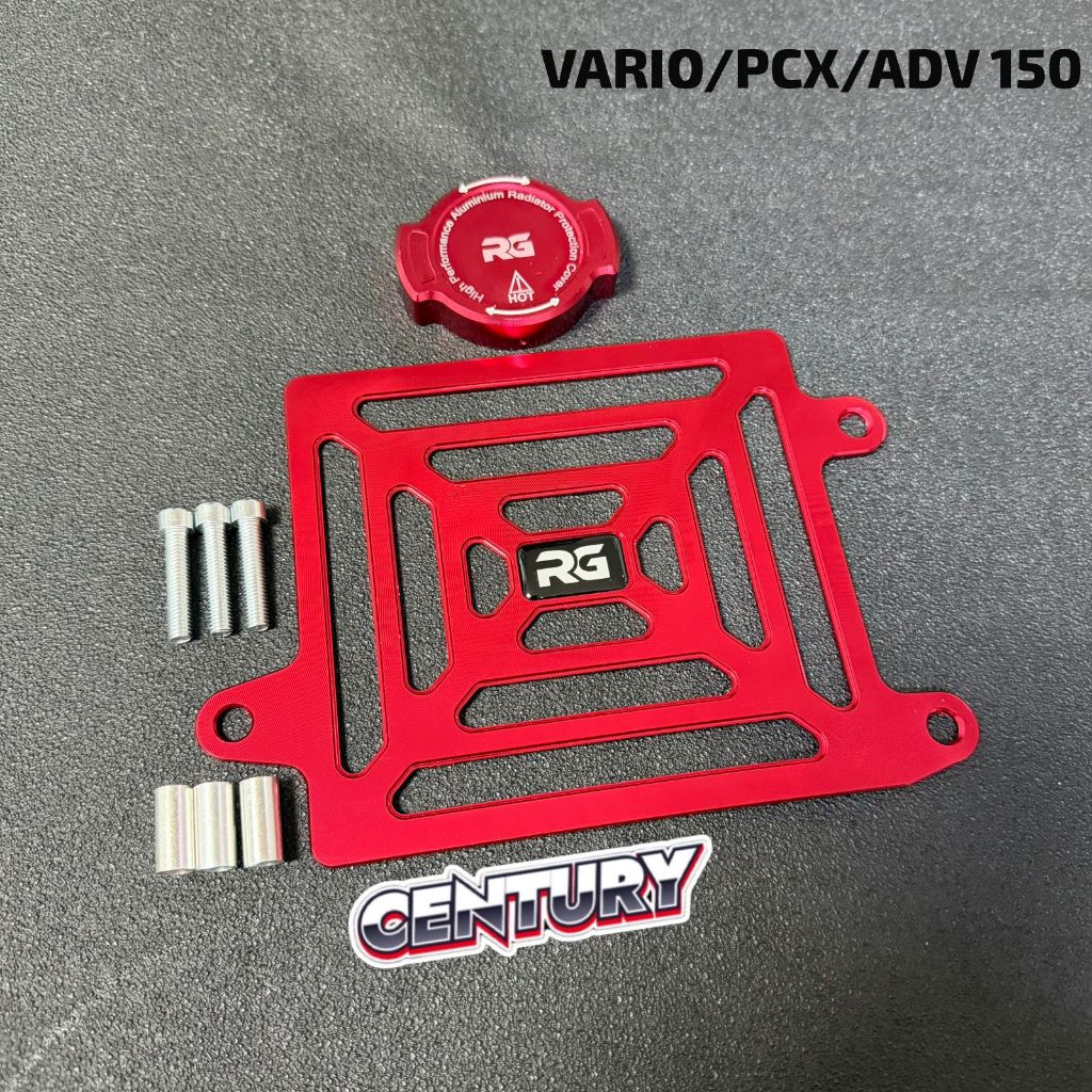 MERAH RED RG RADIATOR COVER PACKAGE + PCX 150 VARIO 150 ADV 150 ORIGINAL RG RADIATOR COVER CENTURY