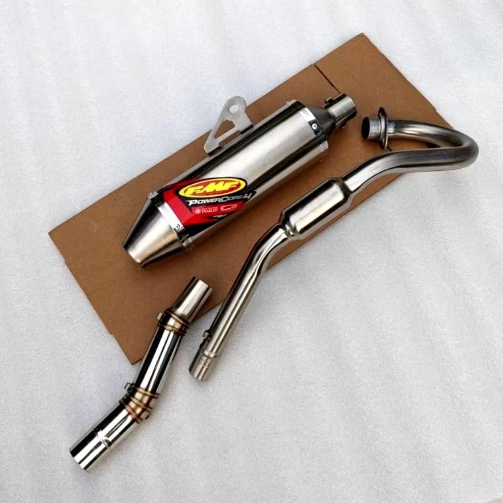 Muffler FMF Powercore4 เปิดท่อสําหรับ ksr110 msx125 xr150 xr200 xtz125 xtz150 klx150 crf150 Dtracker