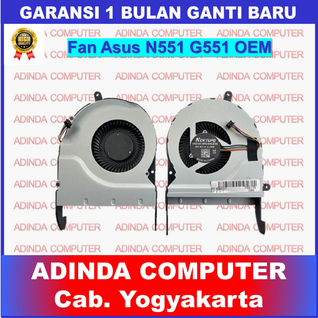 พัดลม Asus N551 N551J N551JK N551JM N551JQ N551JW N551JX N551V N551VM N551Z N551ZU MF75