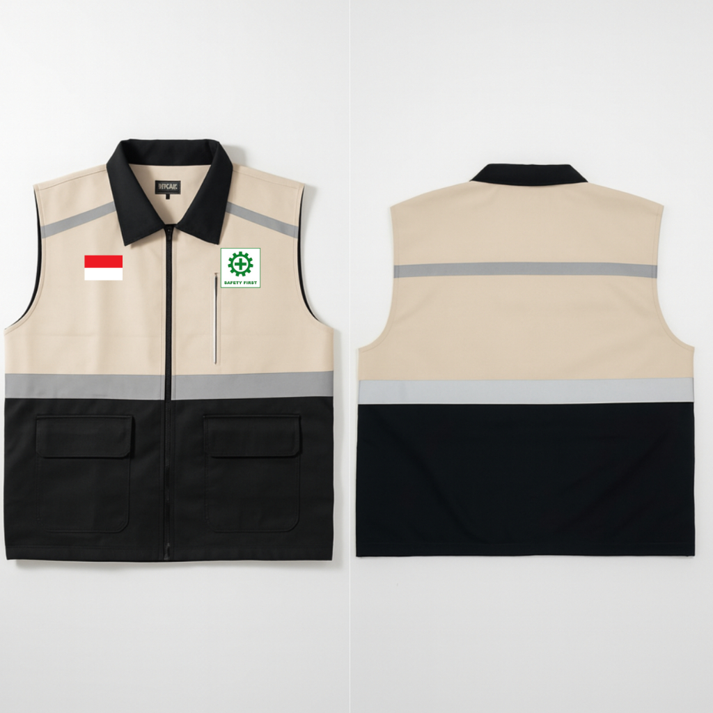 KATUN - TACTICAL SAFETY VEST K3 FLAG EMBROIDERED Field Work Project อเมริกันเจาะวัสดุ Unisex Cotton 