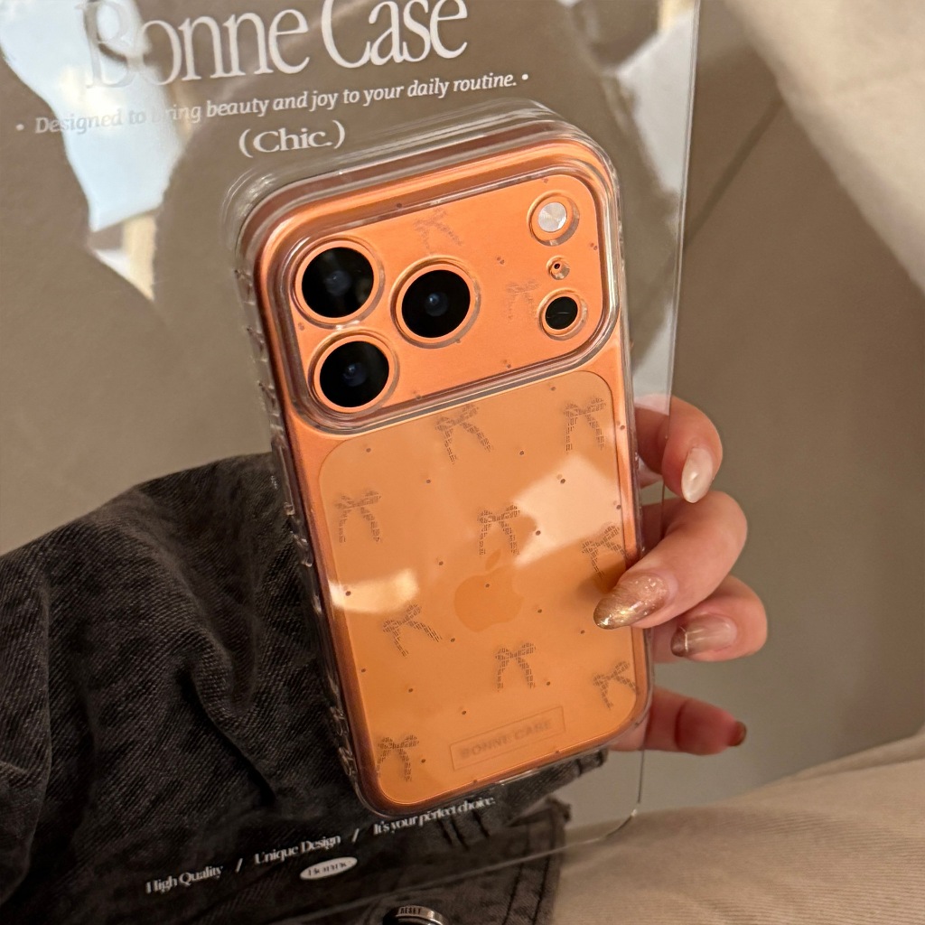 เคส iPhone 17 เคสริบบิ้นใส iphone 17 เคส iphone 17 Pro เคส iphone 17 Promax ปลอก iphone CSK001