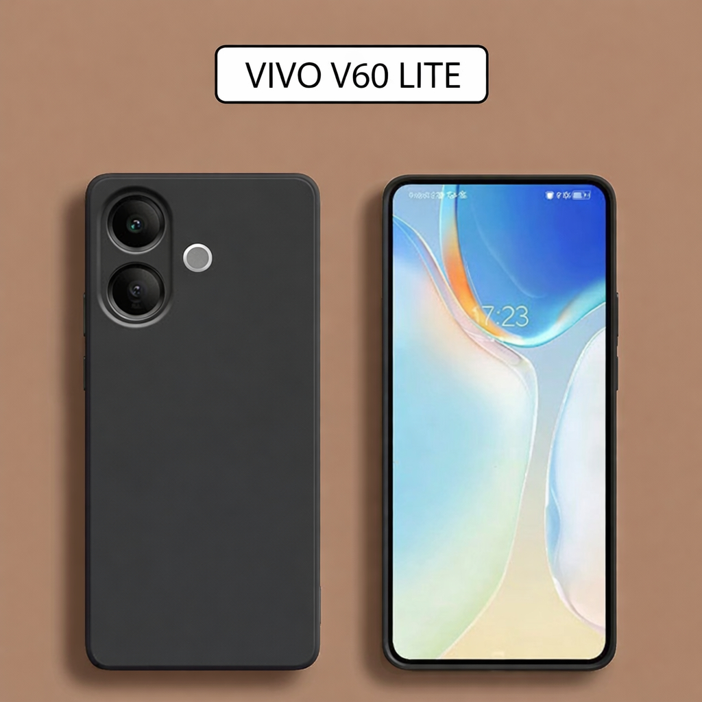[ CASE VIVO V60 / V60 LITE ] SOFT CASE LIQUID MACAROON SLIM CANDY VELVET ANTI-FUNGUS