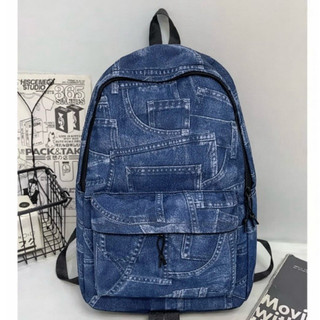 BEST SELLER! Tas Ransel Denim Premium - Tebal, Muat Laptop, Cocok Sekolah & Kuliah