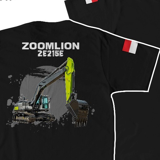 KATUN Zoomlion ZE215E Excavator Cool เสื้อยืด, ไดรเวอร์รถขุดล่าสุด, ผ้าฝ้ายหวี 30s, การพิมพ์หน้าจอ D