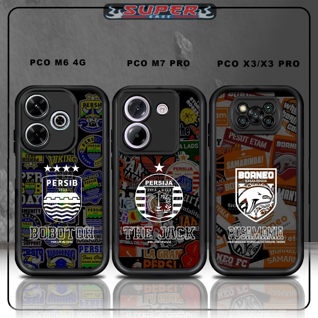 เคส Hp สําหรับ SoftCase Hp สําหรับแก้วสีดํา Premium POCO M6 4G PCO M7 PRO PCO X3/X3 PRO Design LIGA1