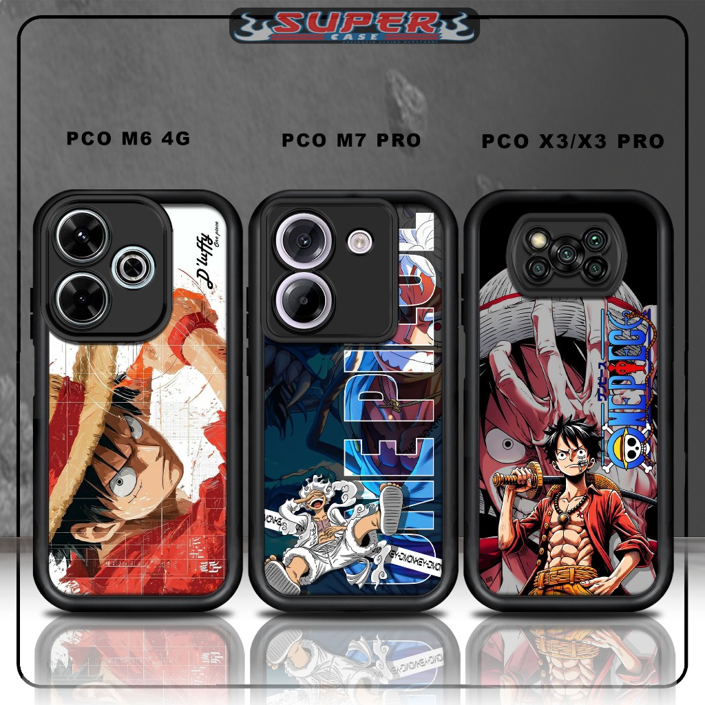 เคส Hp สําหรับ SoftCase Hp สําหรับแก้วสีดําพรีเมี่ยม POCO M6 4G PCO M7 PRO PCO X3/X3 PRO Design ONEP