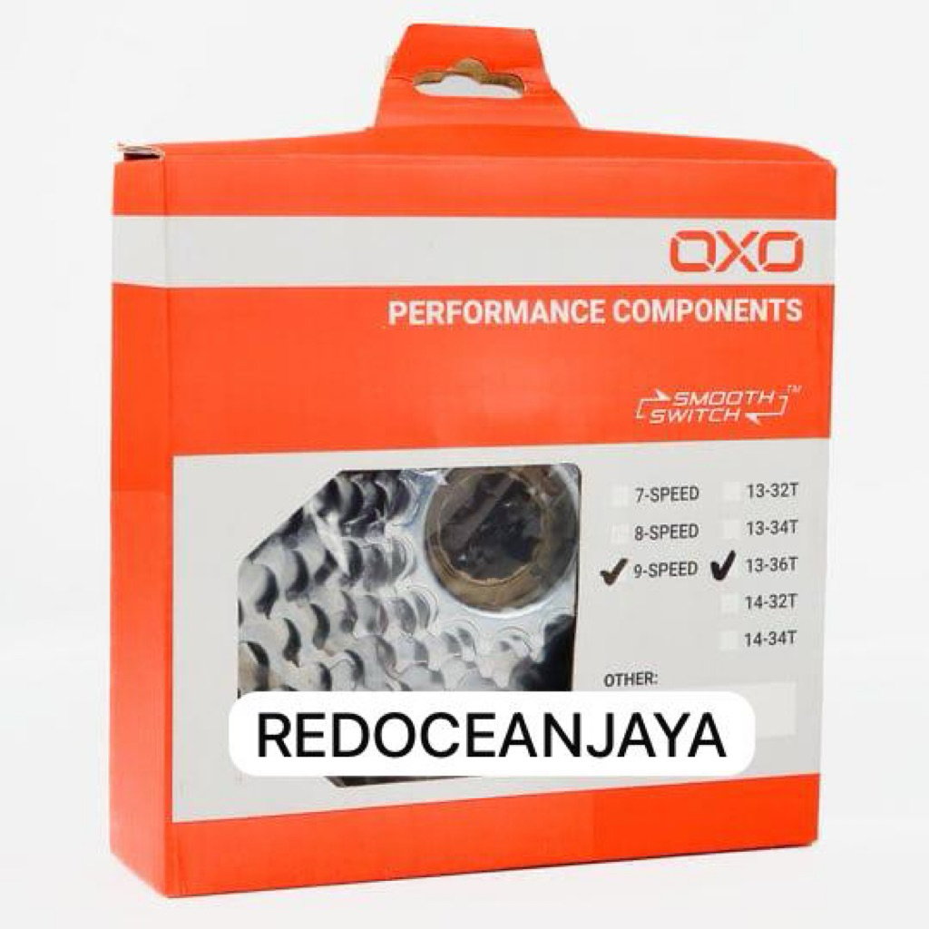 Oxo Gear Gear Freewheel Thread Oxo Megarange 9 Speed 13-36T thread 9sp 9speed