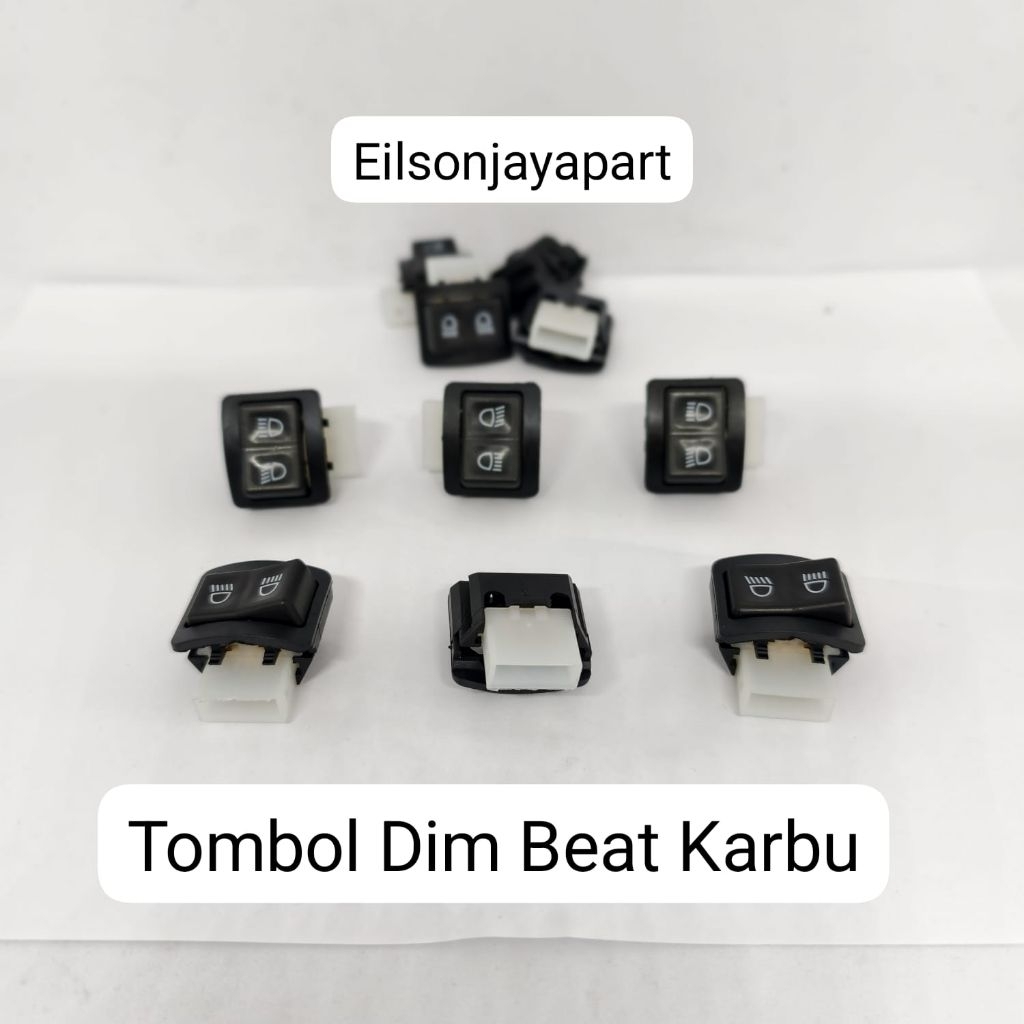 TOMBOL ปุ่มสวิตช์ Dim BEAT CARBON ใช้ได้กับ VARIO SUPRA BLADE REVO SCOOPY รหัส 35170-kvb-851