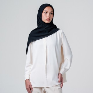 Queensland Arabian Voal Square Hijab Segi Empat Polos L03000081Q Hitam