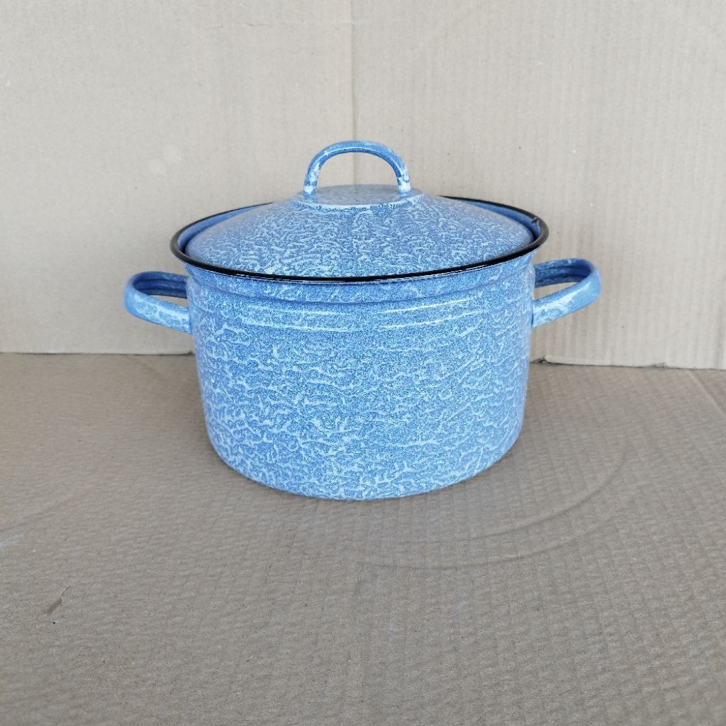 BOILING POT/COOKING POT 22cm/วัสดุลงยา