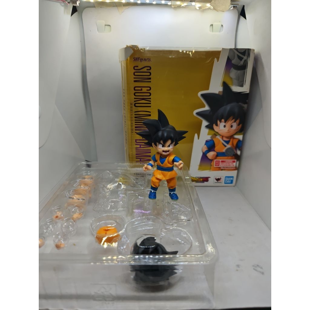 [READY] SHF Son Goku (Mini) คอลเลกชันจอแสดงผลแอ็คชั่นฟิกเกอร์ Daima