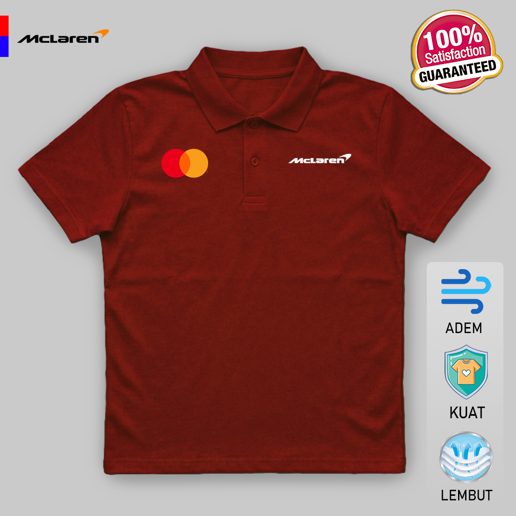 McLaren Renault Mastercard เสื้อยืดโปโลผู้ชาย S-4XL