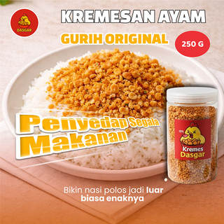 Kremesan Ayam Crispy Dasgar Rasa Original Gurih Asin 250g - Cocok untuk Pendamping Makan